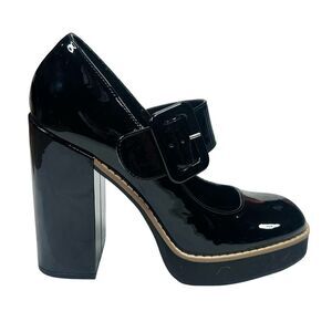 Steve Madden Patent Leather Tarrah Platform Mary Jane Pumps - Size 7.5